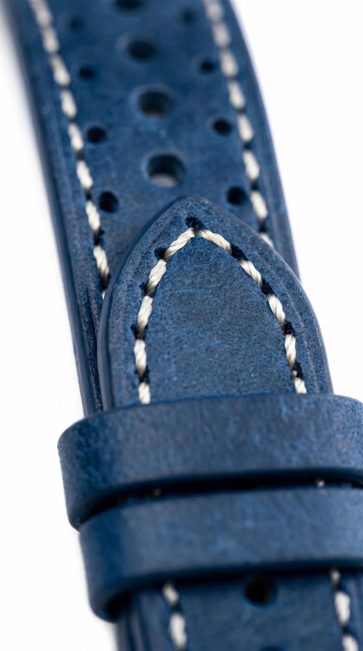 Racing Vintage, Blu · cucitura crema: dettaglio